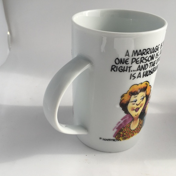 Mug Finkstrom Living Art By Stoneage Marriage Saying Funny - Picture 2 of 5